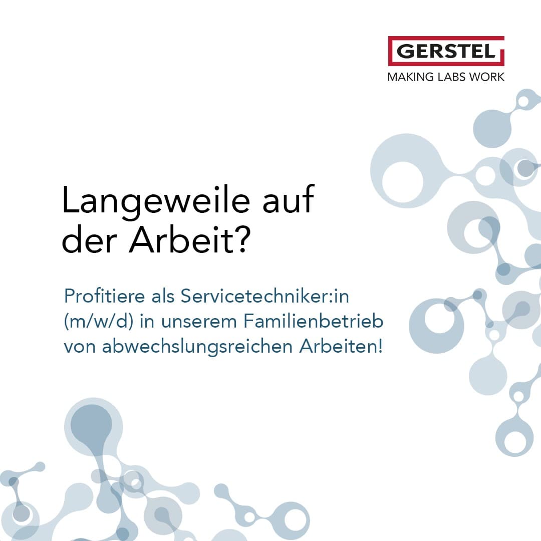 Anzeige aus der Recruiting-Kampagne für GERSTEL GmbH & Co. KG