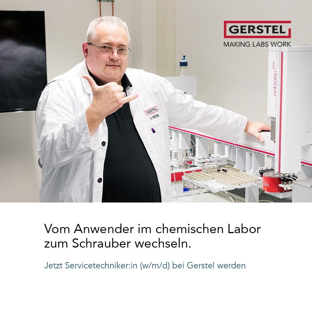 Anzeigenmotiv der Recruiting-Kampagne für GERSTEL GmbH & Co. KG