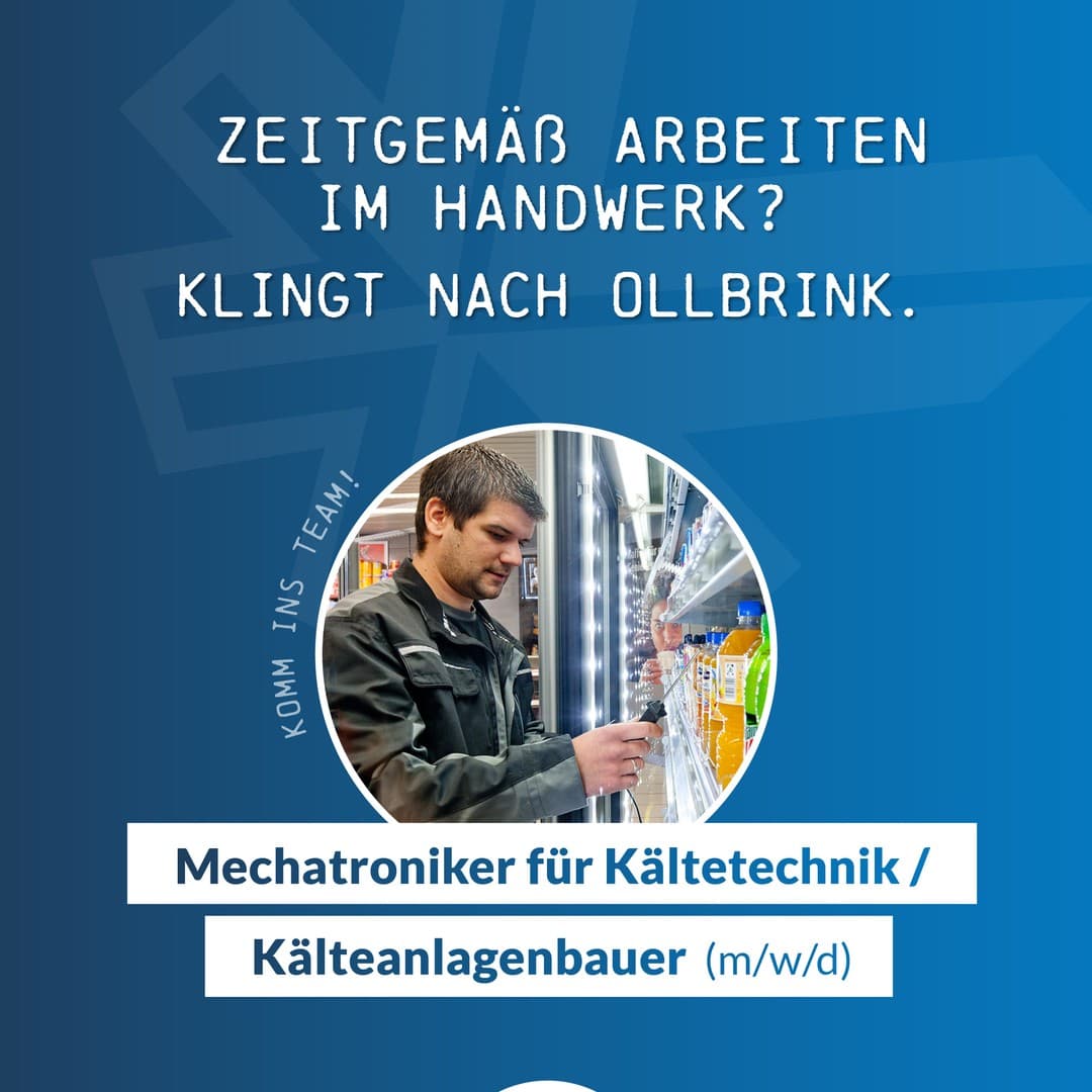 Anzeigenmotiv der Recruiting-Kampagne für Kältetechnik Ollbrink GmbH