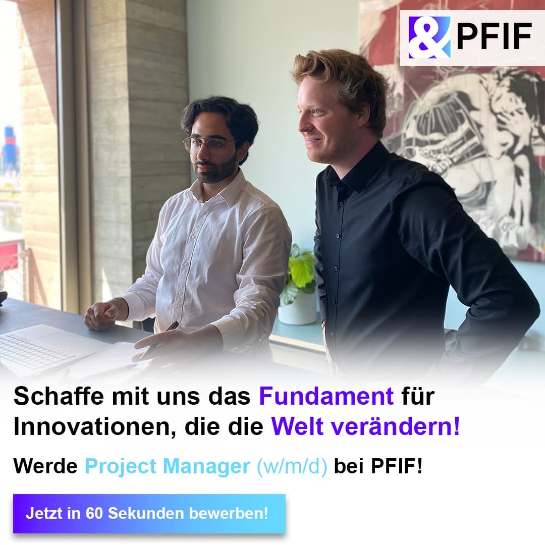 Anzeigenmotiv der Recruiting-Kampagne für PFIF