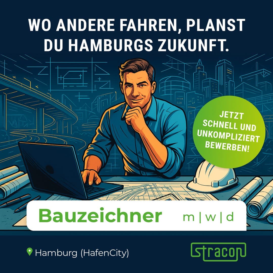 Anzeigenmotiv der Recruiting-Kampagne für stracon
